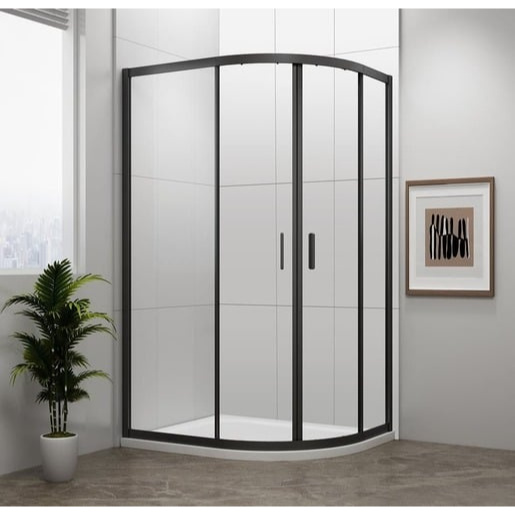 Polysan Easy Black sprchový kout asymetrický 90x120 cm EL2715B