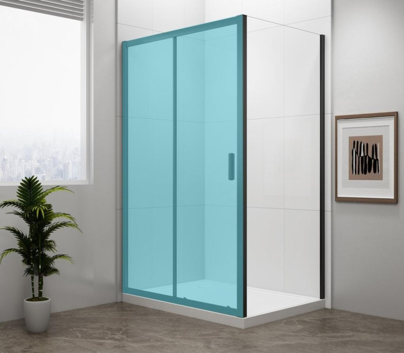 Polysan Easy Black boční zástěna ke sprchovým dveřím 70 cm EL3115B