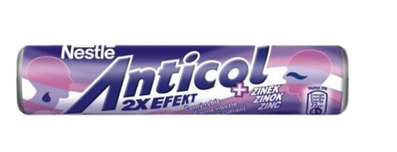 Anticol Černý rybíz mentolové bonbóny s náplní