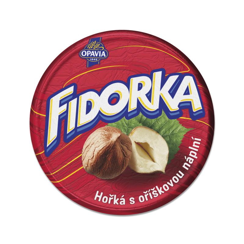 Opavia Fidorka - hořká s oříšky, 30 g