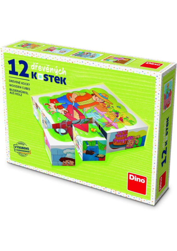 Dino Povolání 12 ks kostek