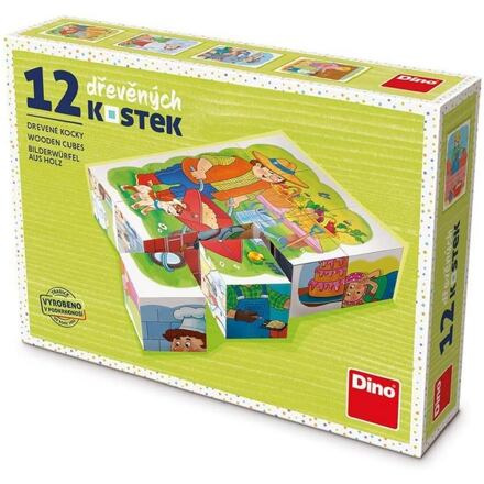 Dino Povolání 12 ks kostek