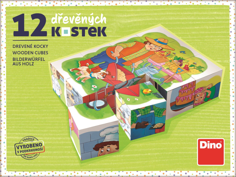 Dino Povolání 12 ks kostek