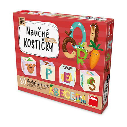 DINO ABECEDA 20 Dřevěné kostky