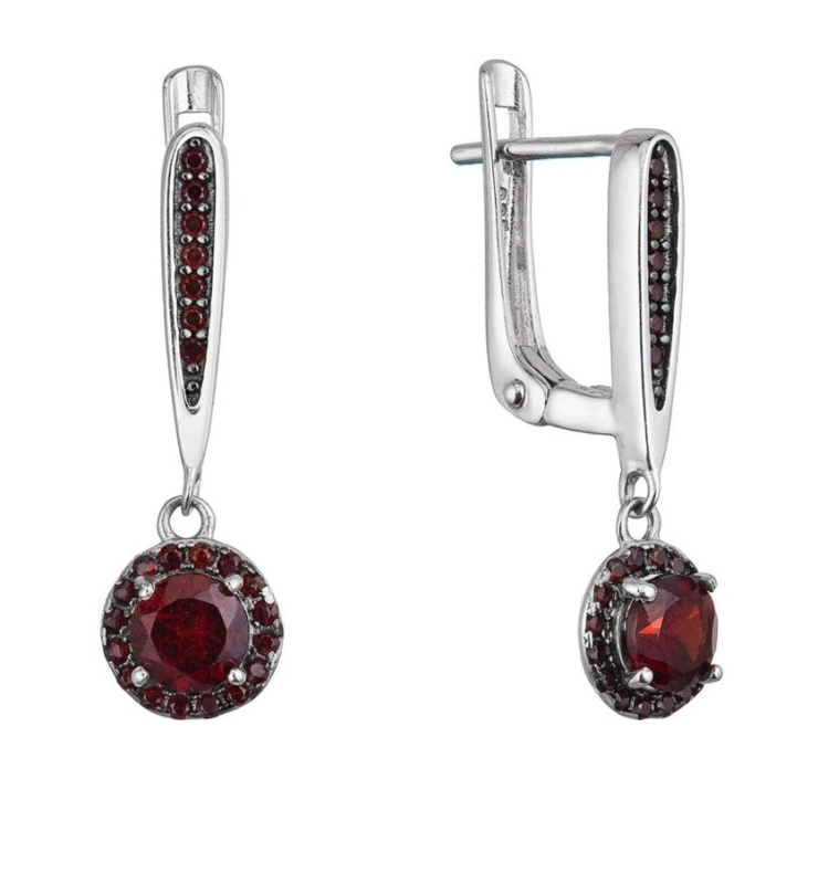 Evolution Group - Pavona Okouzlující visací náušnice s pravými granáty 11494.3