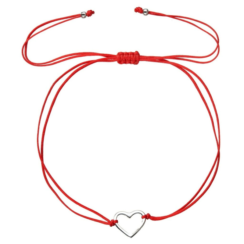Evolution Group - Pavona Červený kabala náramek se srdíčkem 13042.3 red