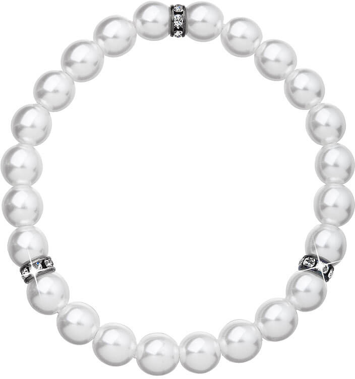 Evolution Group - Pavona Perlový náramek 33017.1 bílá