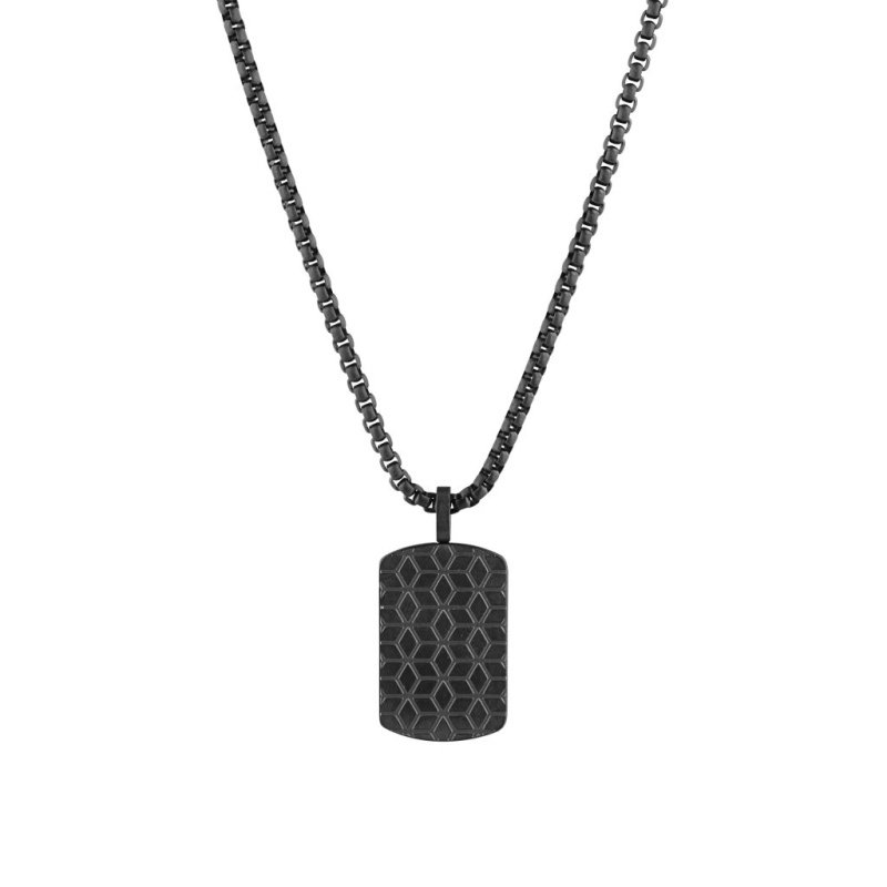 Evolution Group - Pavona Nadčasový ocelový náhrdelník pro muže 42009.3 černý