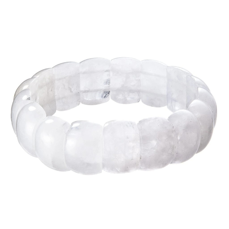 Evolution Group - Pavona Masivní minerální náramek z bílého opálu 43058.3
