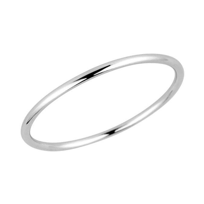 Evolution Group - Pavona Něžný minimalistický prsten ze stříbra 65014 52 mm