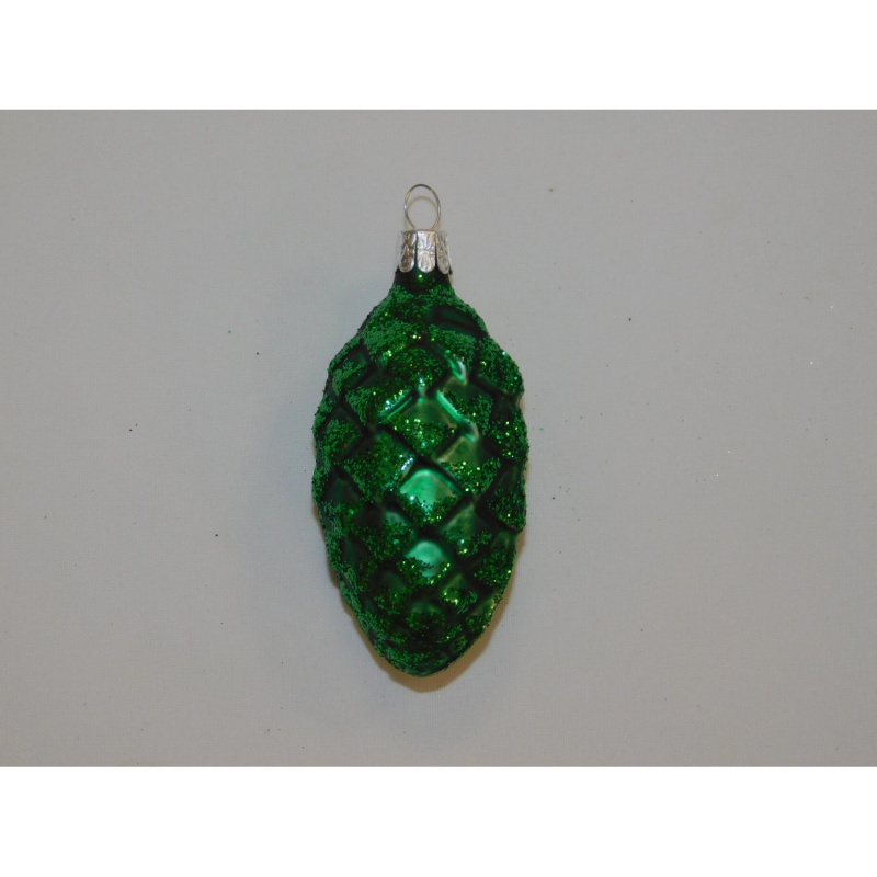 ONREX Vánoční ozdoba skleněná šiška zelená 7 cm