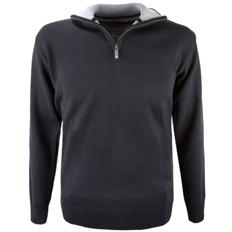 KAMA 4105 pánský merino svetr,  černá Velikost: L