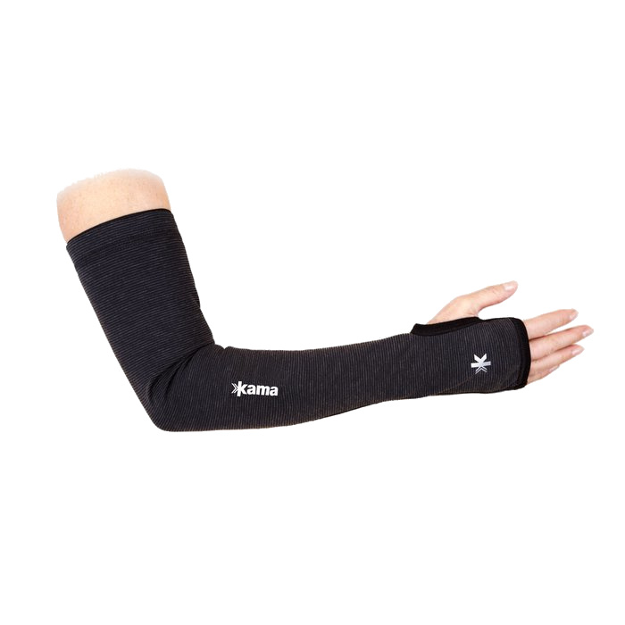 KAMA N01 Tecnowool Merino rukávy/návleky, černá Velikost: M