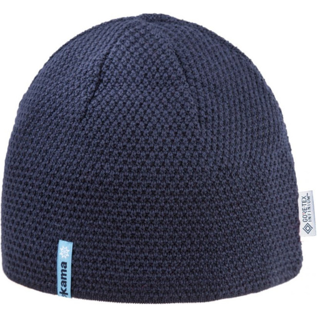 Pletená čepice Kama, Gore Windstopper, tmavě modrá