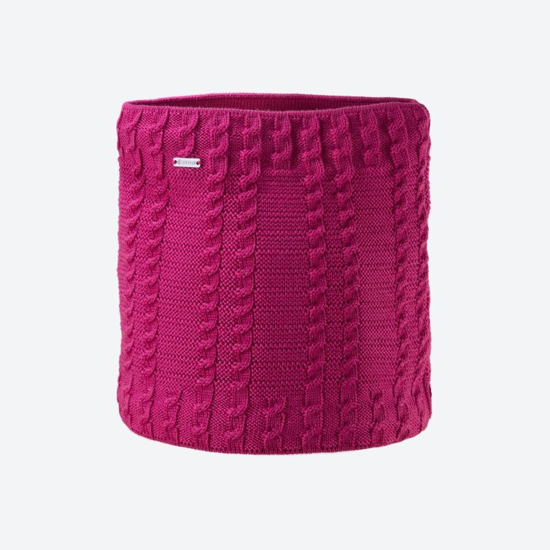KAMA S21 Pletený Merino nákrčník, růžová