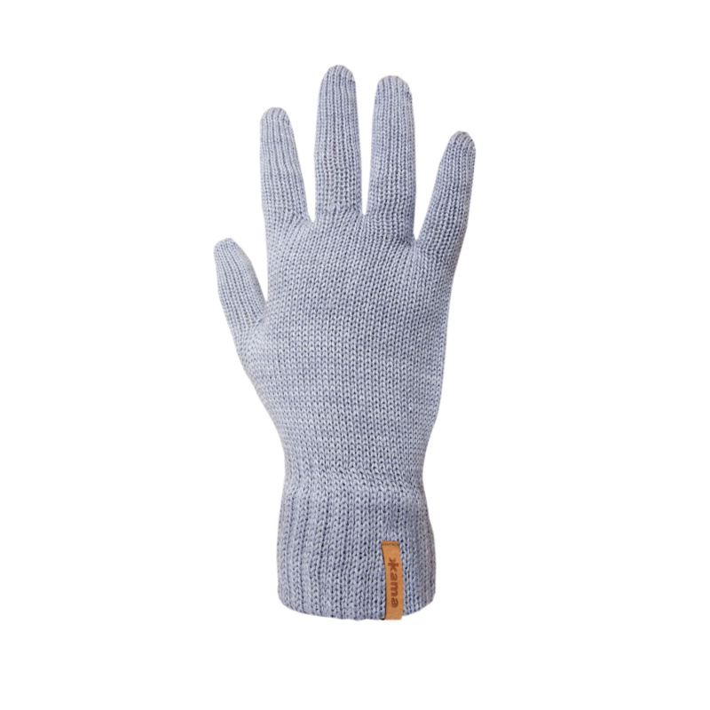 KAMA R102 pletené merino rukavice, sv. šedá Velikost: S