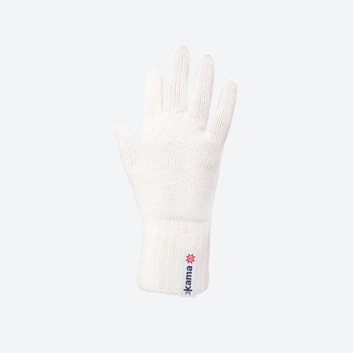 KAMA R101 pletené merino rukavice,  bílá Velikost: L