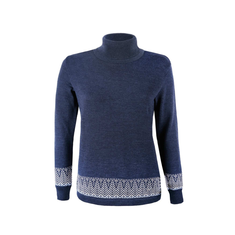 KAMA 5022 dámský merino svetr,  modrá Velikost: XS