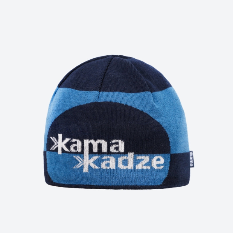 KAMA K62 pletená merino čepice,  modrá Velikost: UNI