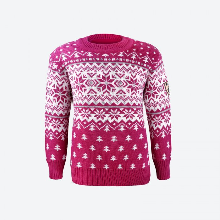 KAMA 1013 Dětský Merino svetr, růžová Velikost: M