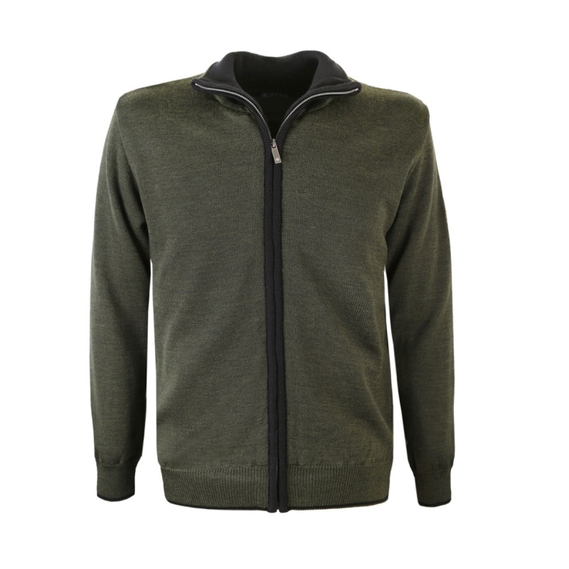 KAMA L3107 Merino svetr s membránou GORE, tmavě zelená Velikost: XXL