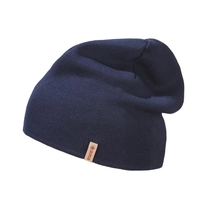 KAMA A153 pletená merino čepice, tm. modrá Velikost: UNI