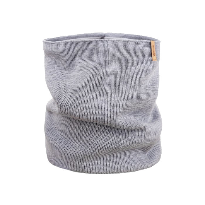KAMA S31 pletený merino nákrčník,  sv. šedý