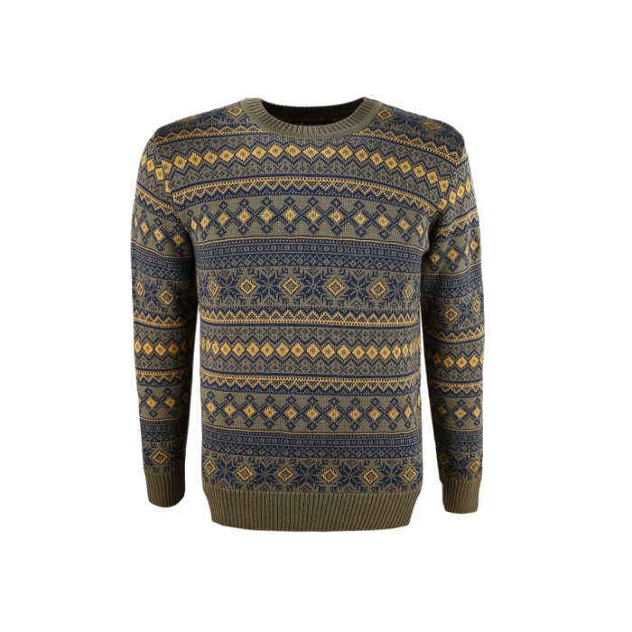 KAMA 4057 merino svetr,  zelená Velikost: S