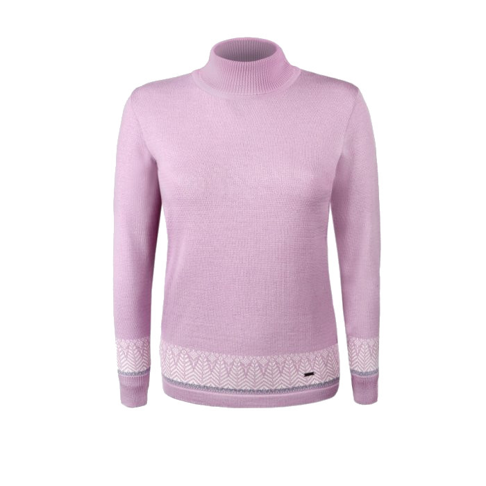 KAMA 5022 dámský merino svetr,  růžová Velikost: XS
