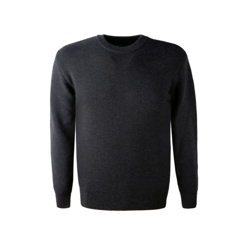 KAMA 4062 Merino svetr, tmavě šedá Velikost: XXL