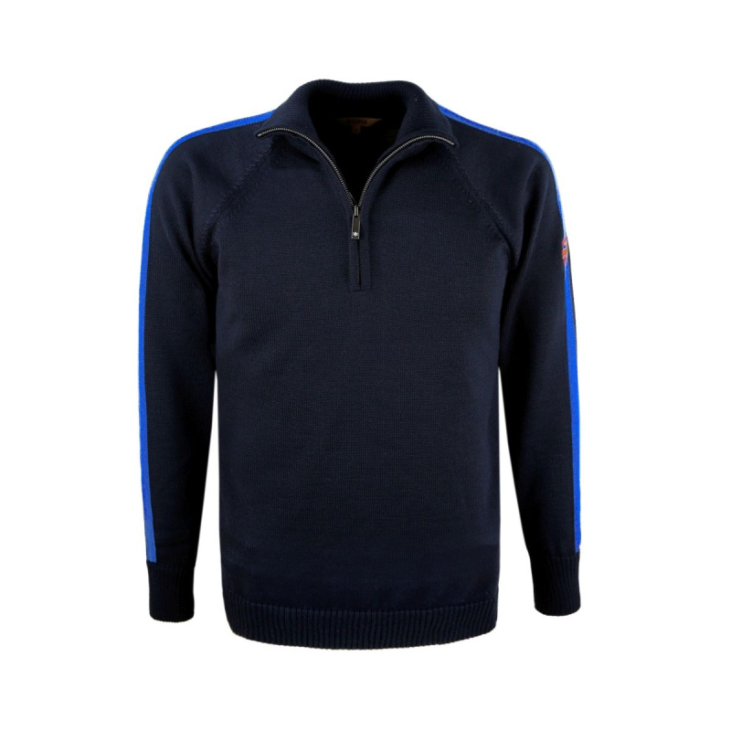KAMA 4063 Merino svetr, tmavě modrá Velikost: XL