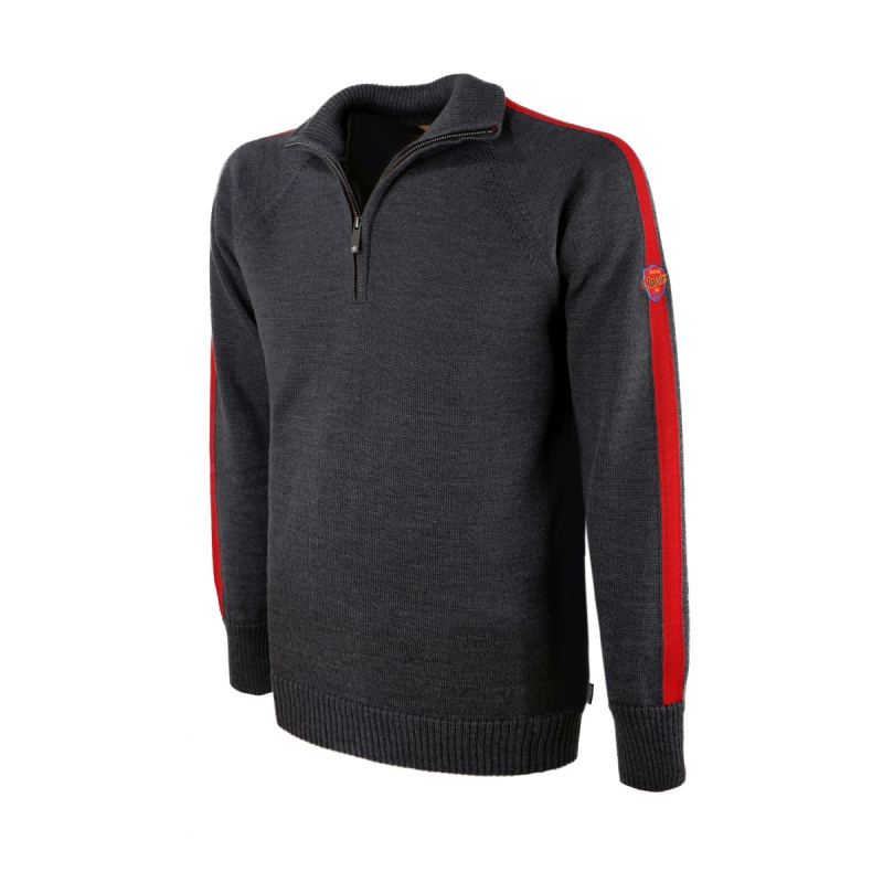KAMA 4063 Merino svetr, tmavě šedá Velikost: M