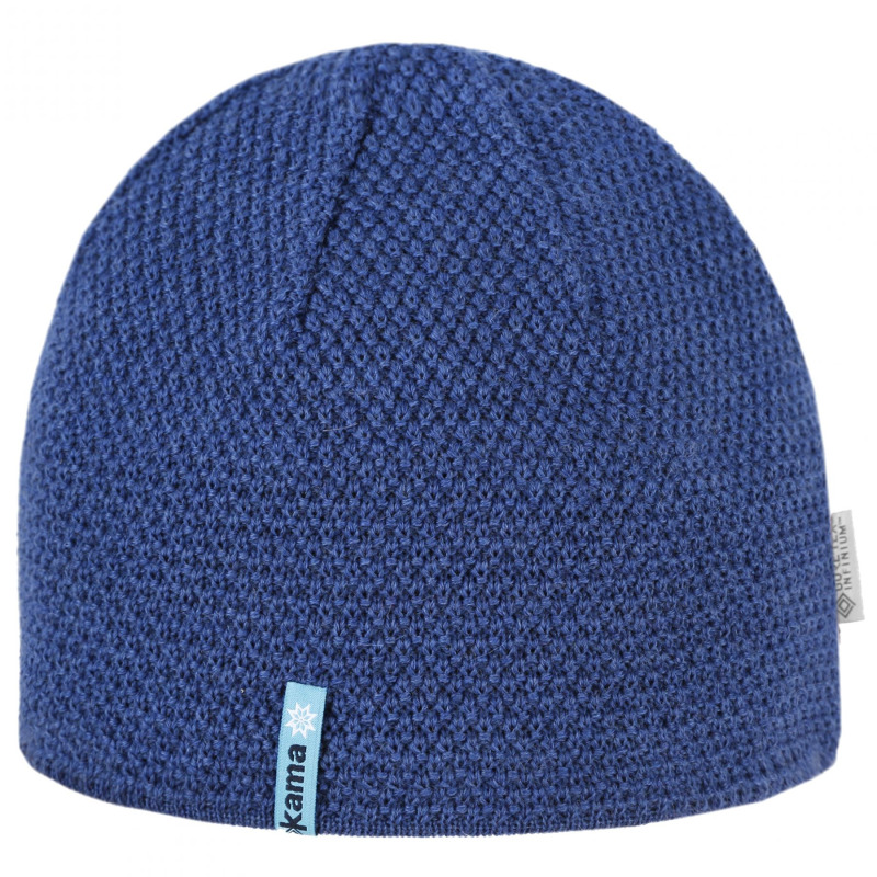 Pletená čepice Kama, Gore Windstopper, modrá