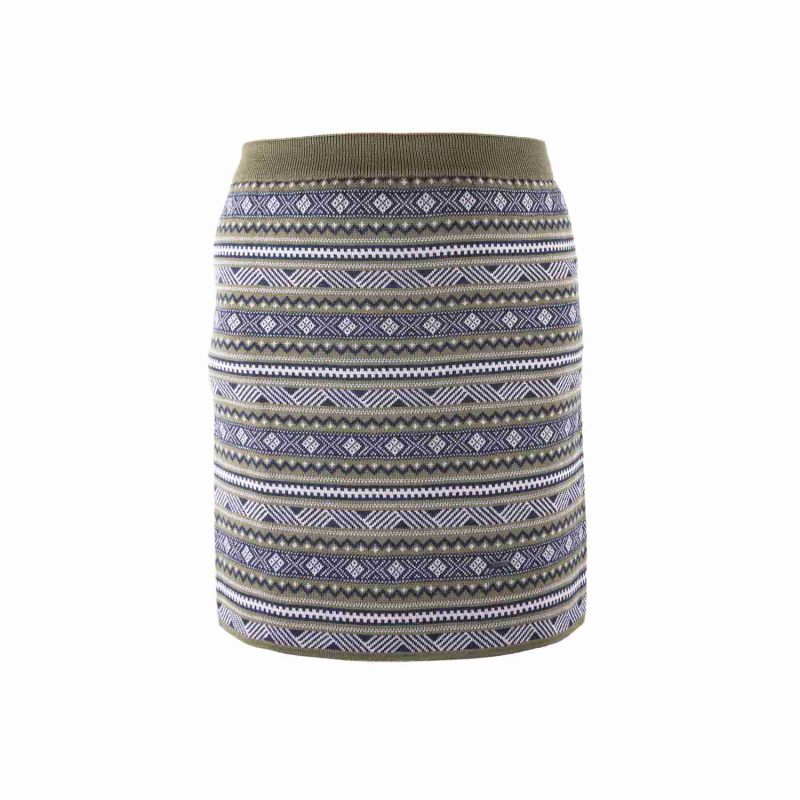 KAMA 6013 Merino sukně, zelená Velikost: S