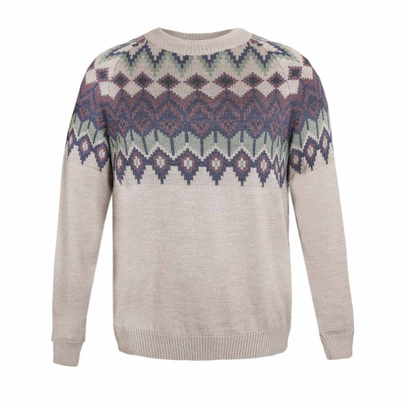 KAMA 5070 Sustainno dámský merino svetr, béžová Velikost: S