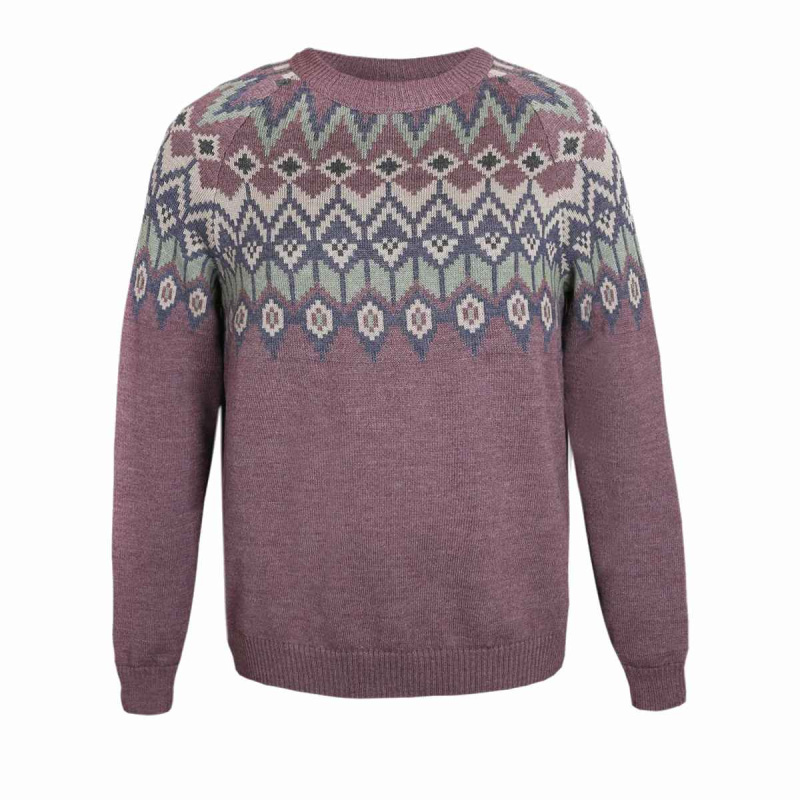 KAMA 5070 Sustainno dámský merino svetr, švestková Velikost: L
