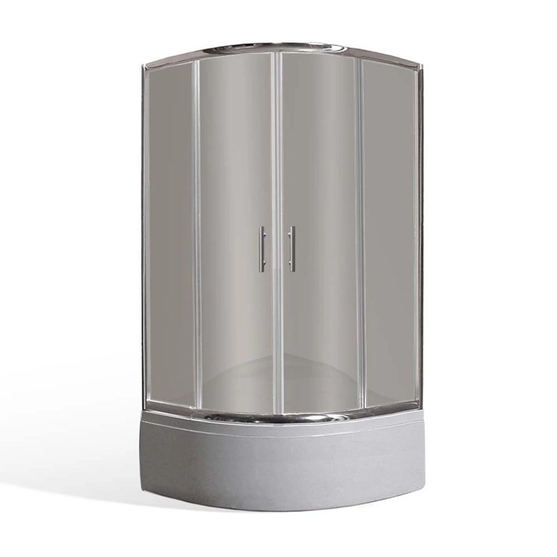 Roltechnik Set čtvrtkruhového sprchového koutu a vaničky PORTO NEO 800 mm