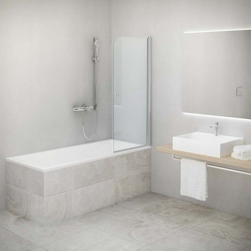 Roth TV1 vanová zástěna 140x70 cm stříbro 706-7000000-01-02