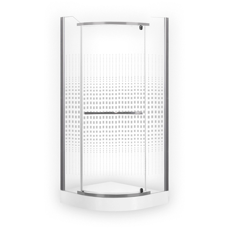 Roth Kompletní sprchový čtvrtkruhový kout Ametyst s vaničkou 800 x 800 mm