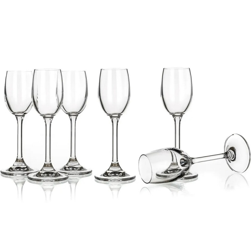 Skleničky likier 60ml Leona Crystal 6ks