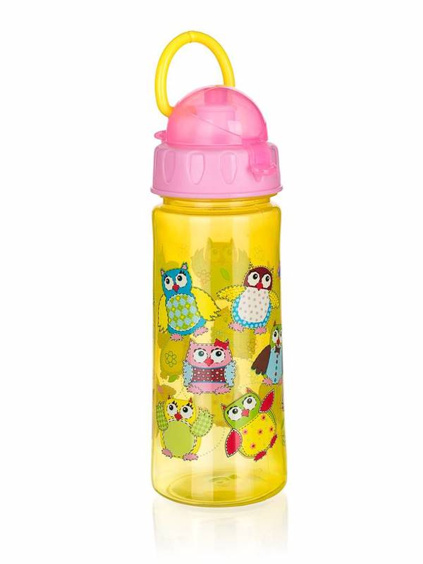 Banquet Láhev plastová Owls 500 ml Pink