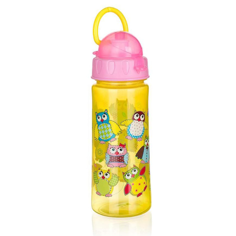 Banquet Láhev plastová Owls 500 ml Pink