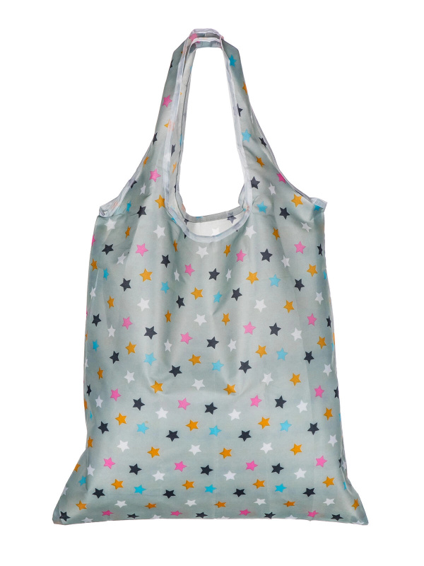 VETRO-PLUS Taška nákupní skládací PU 59x37 cm dekor hvězdičky