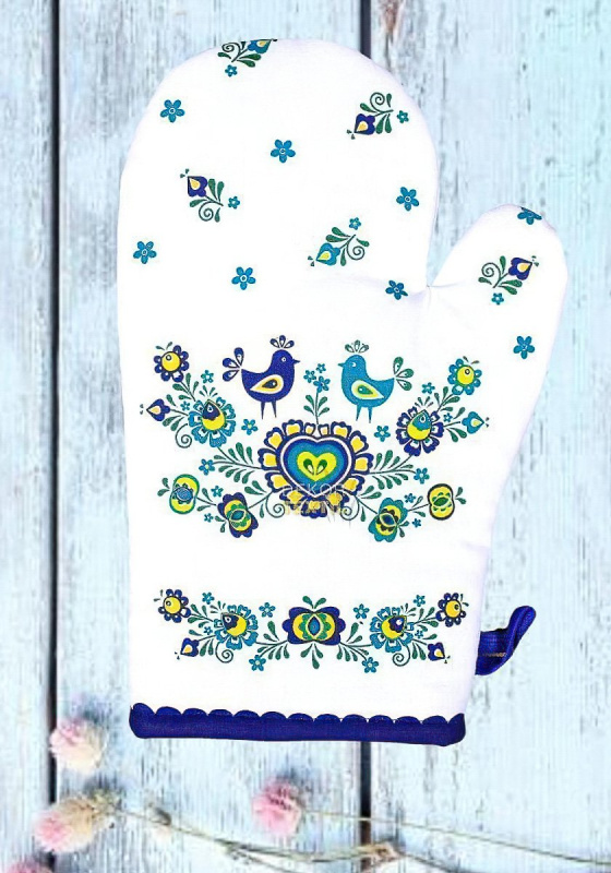 Forbyt Kuchyňská chňapka Folklor modrá Varianta: Kuchyňská chňapka Folklor modrá 1 ks 18x28 cm