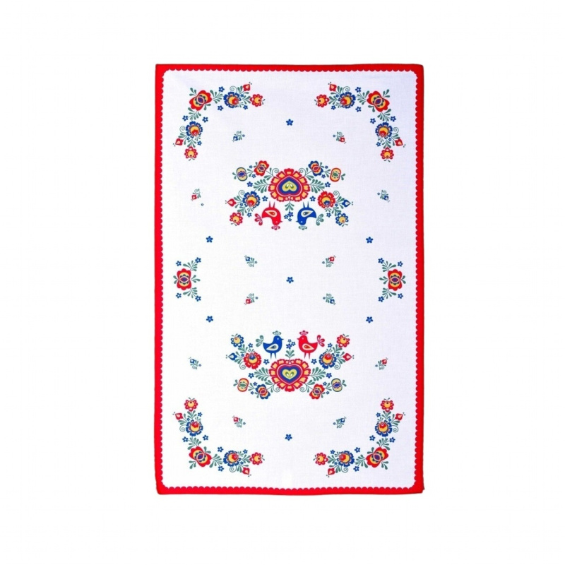 Forbyt Utěrka Folklor červená 1 ks Varianta: Utěrka Folklor červená 72x44 cm 1 ks