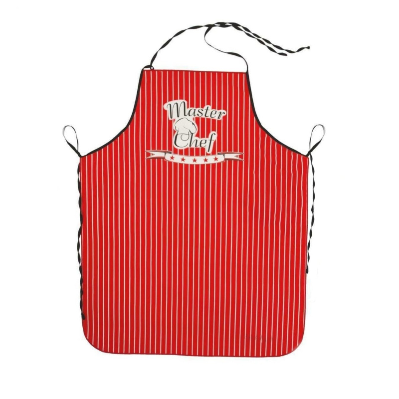 Forbyt Kuchyňská zástěra Master Chef červená Varianta: Kuchyňská zástěra Master Chef červená 62x82 cm