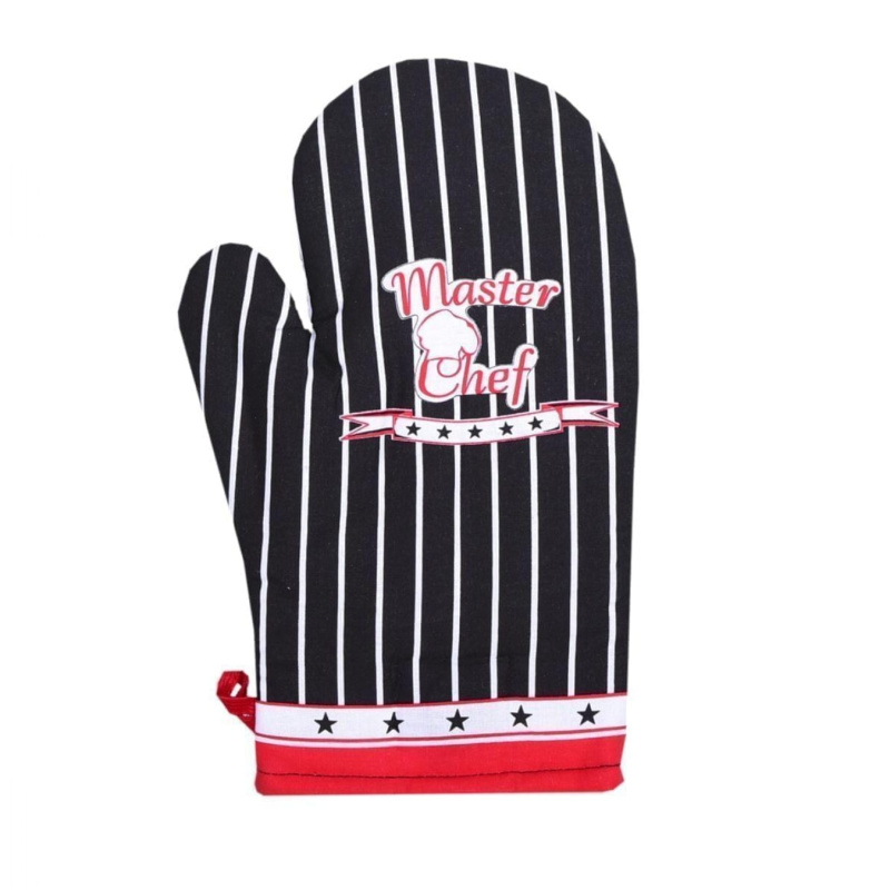 Forbyt Kuchyňská chňapka Master Chef černá 1 ks Varianta: Kuchyňská chňapka Master Chef černá 1 ks 18x28 cm