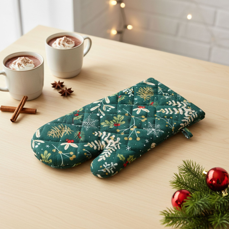 Kuchyňská chňapka ZIMNÍ VĚTVIČKY