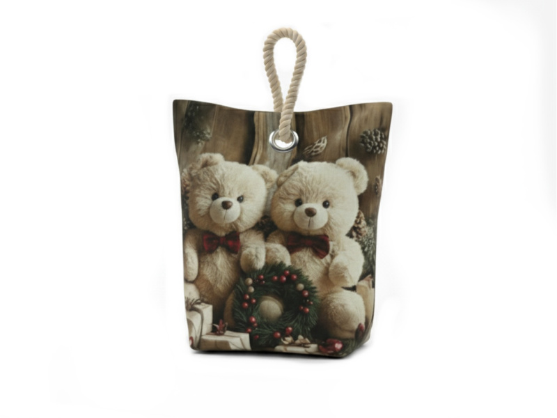 Forbyt Vánoční dveřní zarážka Medvídci CYC31007 Varianta: Vánoční dveřní zarážka Medvídci CYC31007 22x23 cm