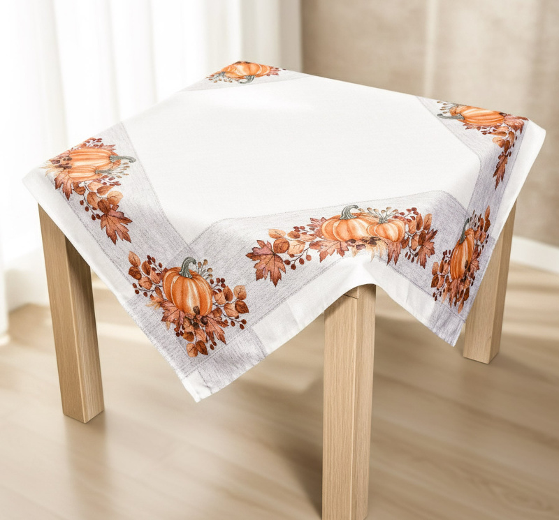 Forbyt kuchyňský ubrus CYH6063C, oranžové dýně, 85x85cm (čtverec)